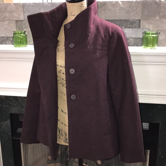 NWT Old Navy Plum Peacoat🥀 - Picture 4 of 7